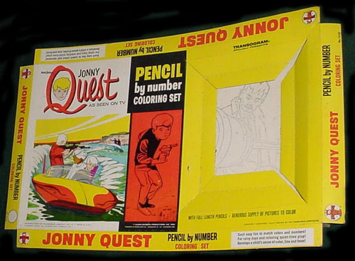 Jonny Quest Pencil By Number Coloring Set (box)